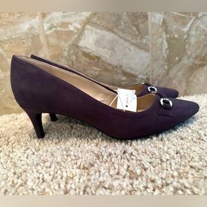 Ann Taylor Factory Purple Pointed Toe Pumps 8.5